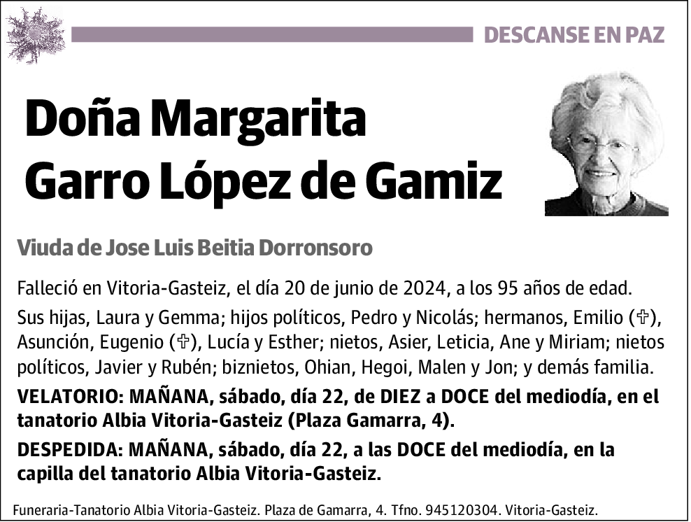 Margarita Garro López de Gámiz