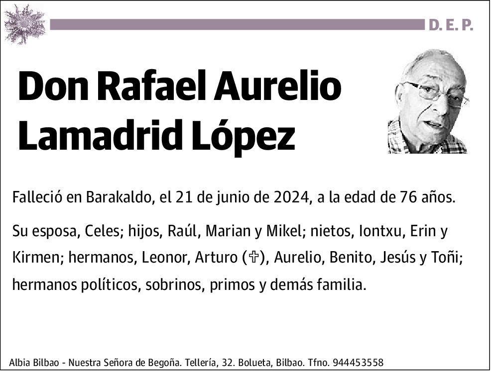 Rafael Aurelio Lamadrid López