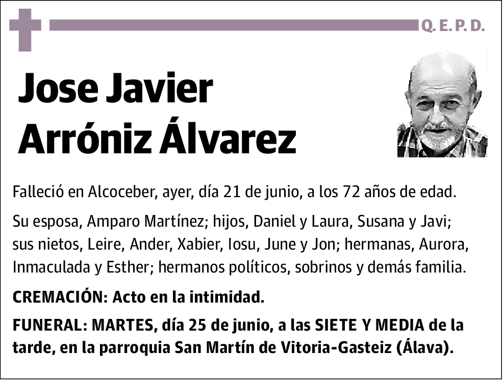 Jose Javier Arróniz Álvarez