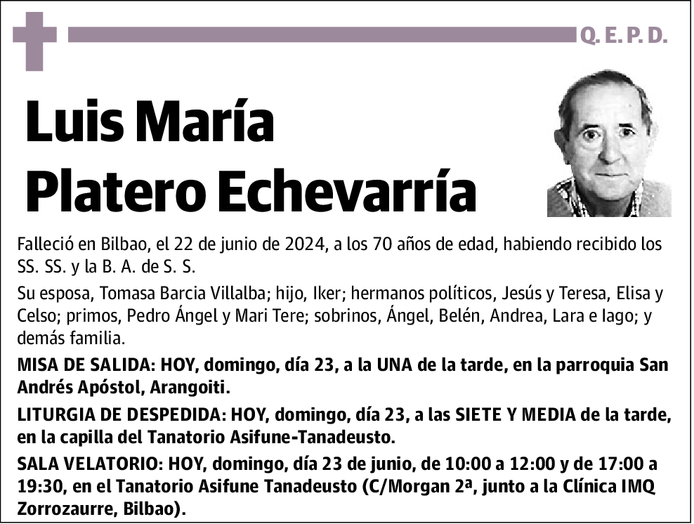 Luis María Platero Echevarría