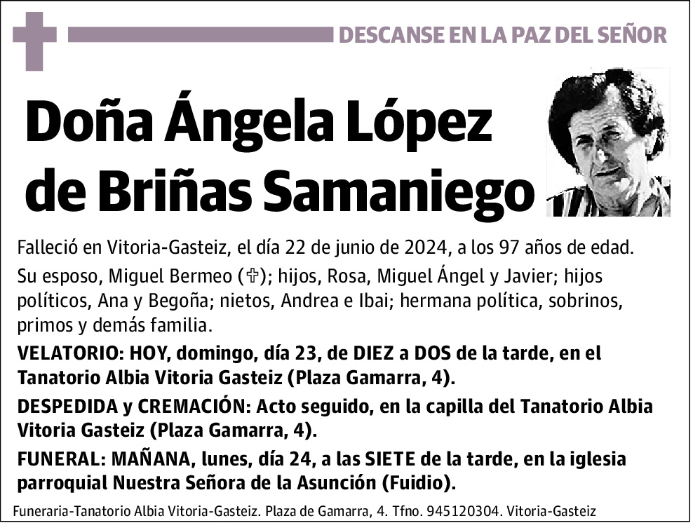 Ángela López de Briñas Samaniego