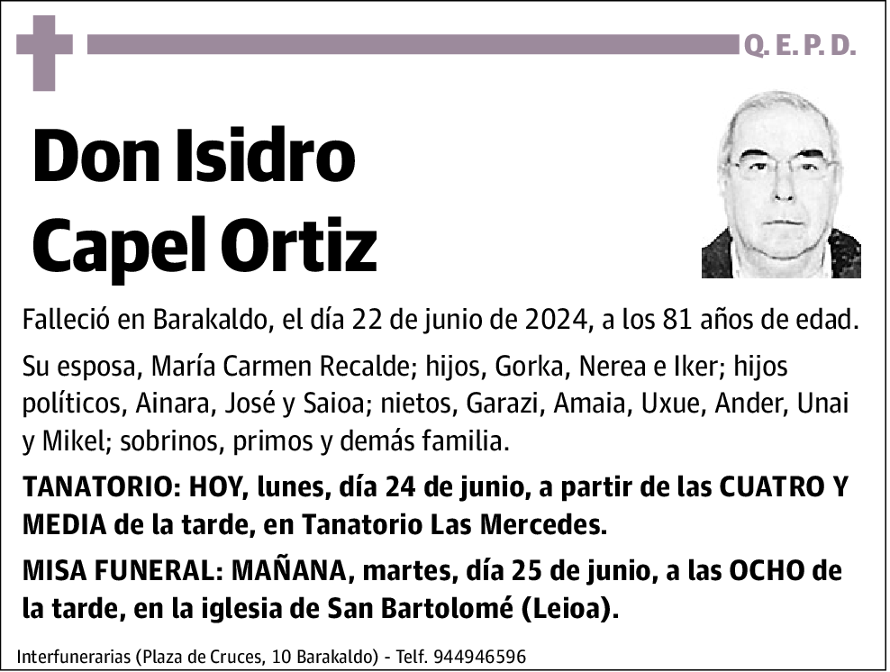 Isidro Capel Ortiz