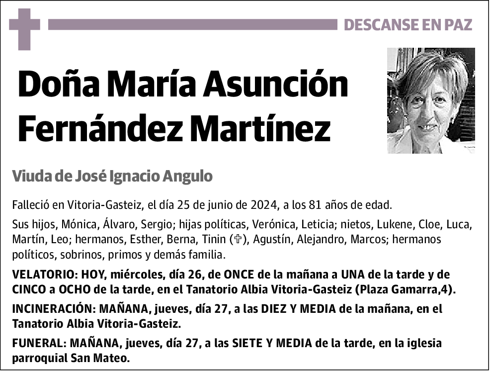 María Asunción Fernández Martínez