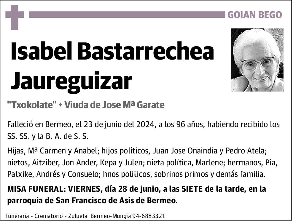 Isabel Bastarrechea Jaureguizar