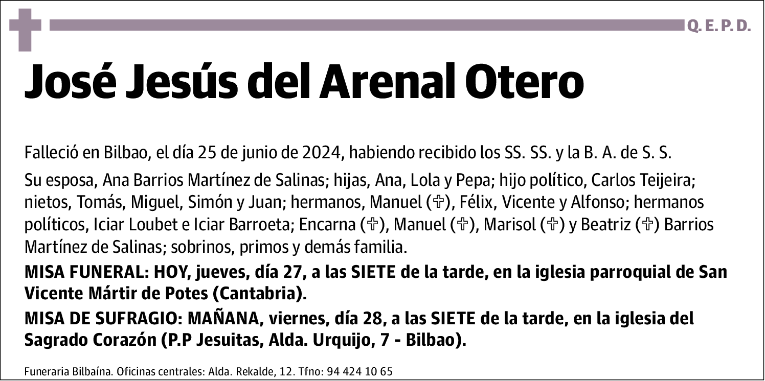 José Jesús del Arenal Otero