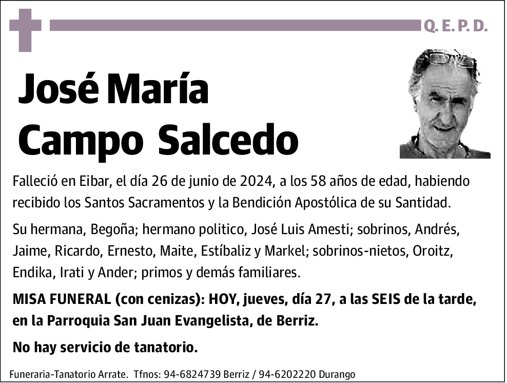 Jose Maria Campo Sacedo