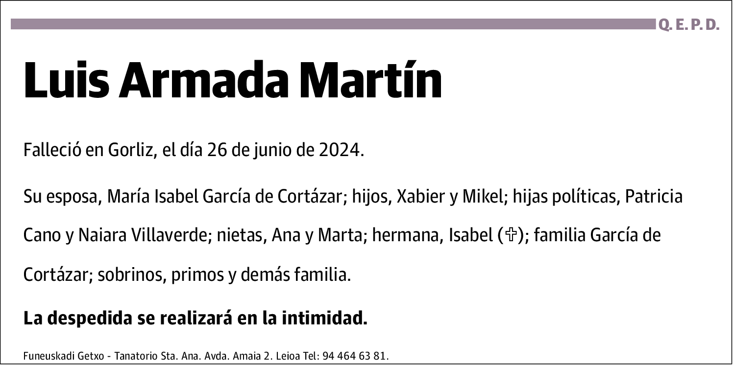 Luis Armada Martín