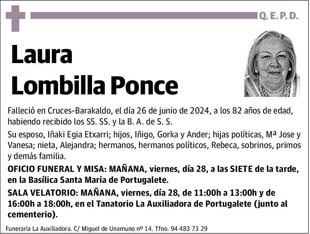 Laureana Elena Lombilla Ponce