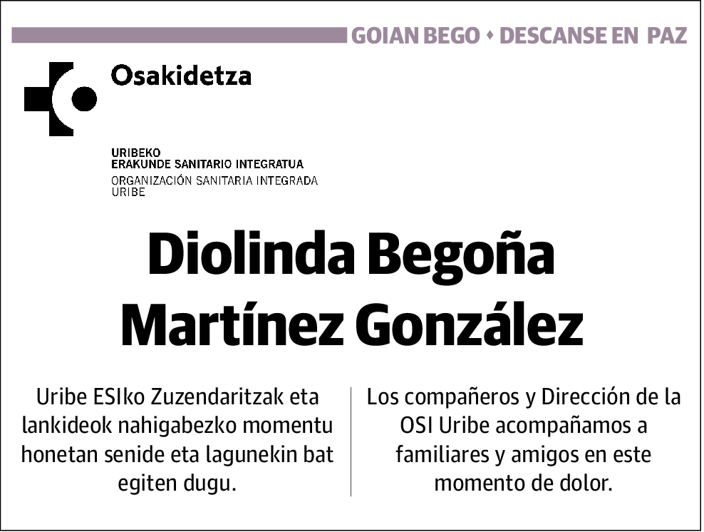 Diolinda Begoña Martinez Gonzalez