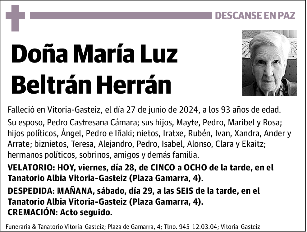 Maria Luz Beltran Herran