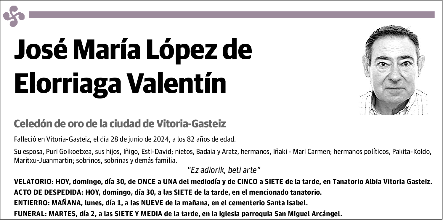 José María López de Elorriaga Valentín