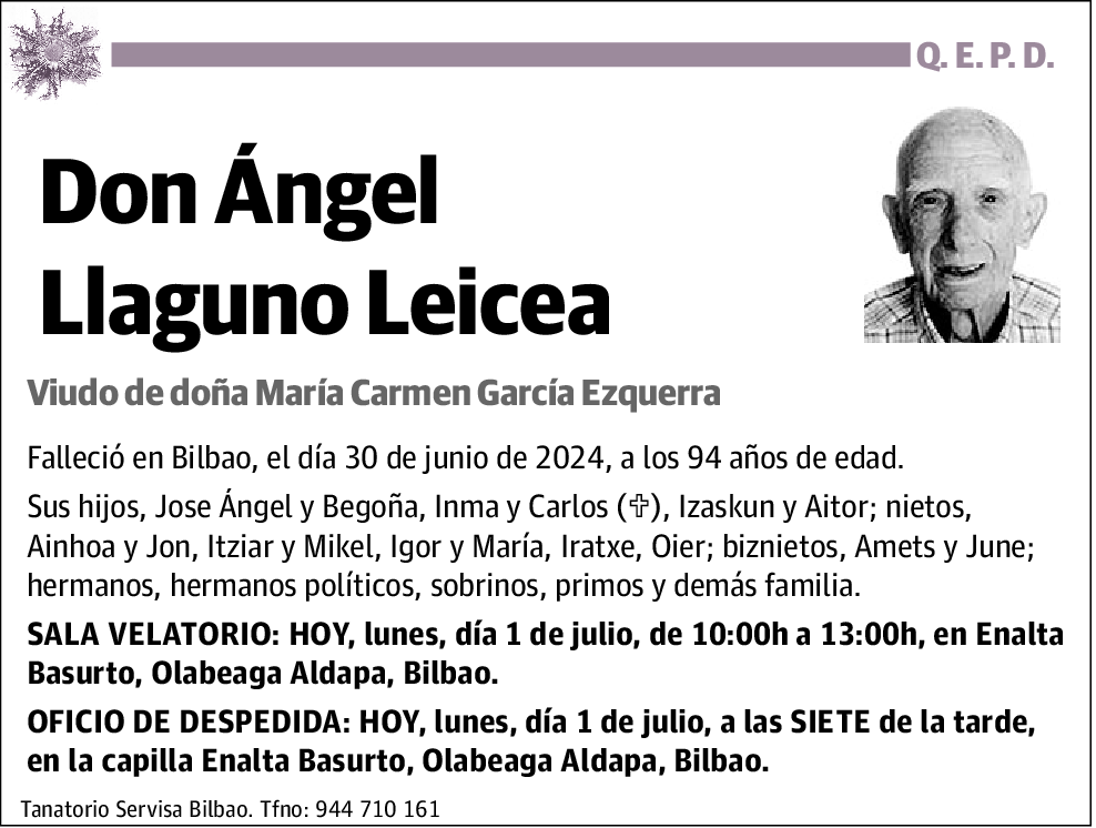 Ángel Llaguno Leicea