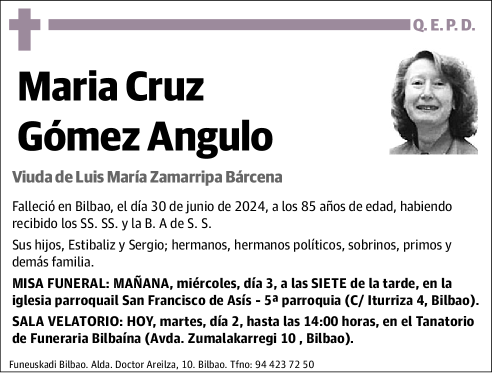 Maria Cruz Gómez Angulo