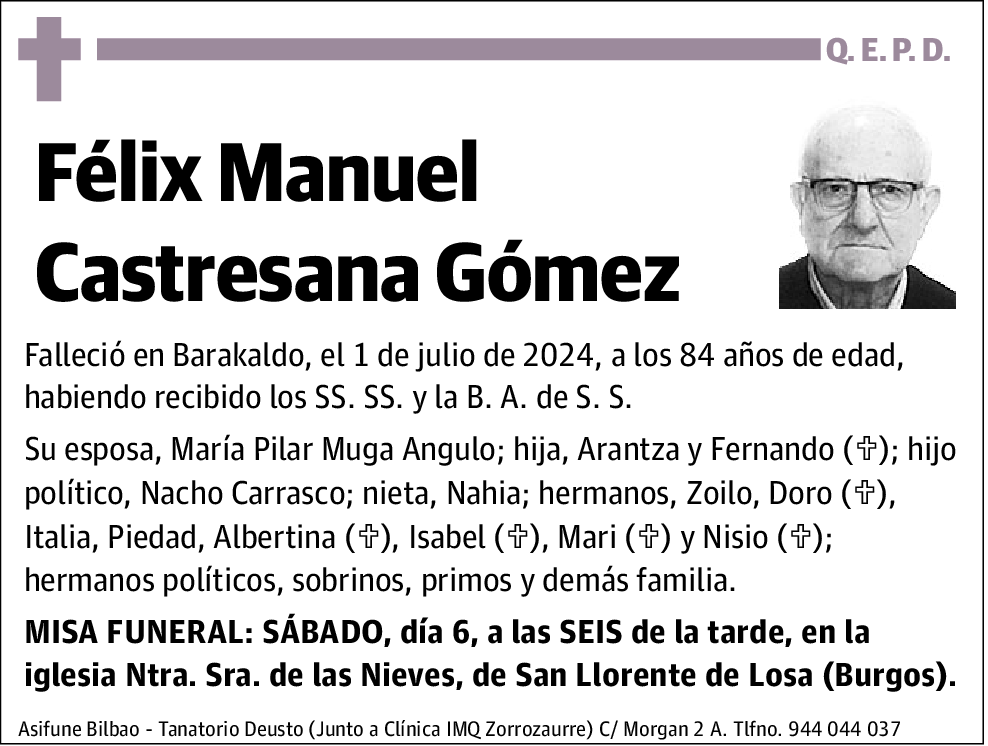 Félix Manuel Castresana Gómez