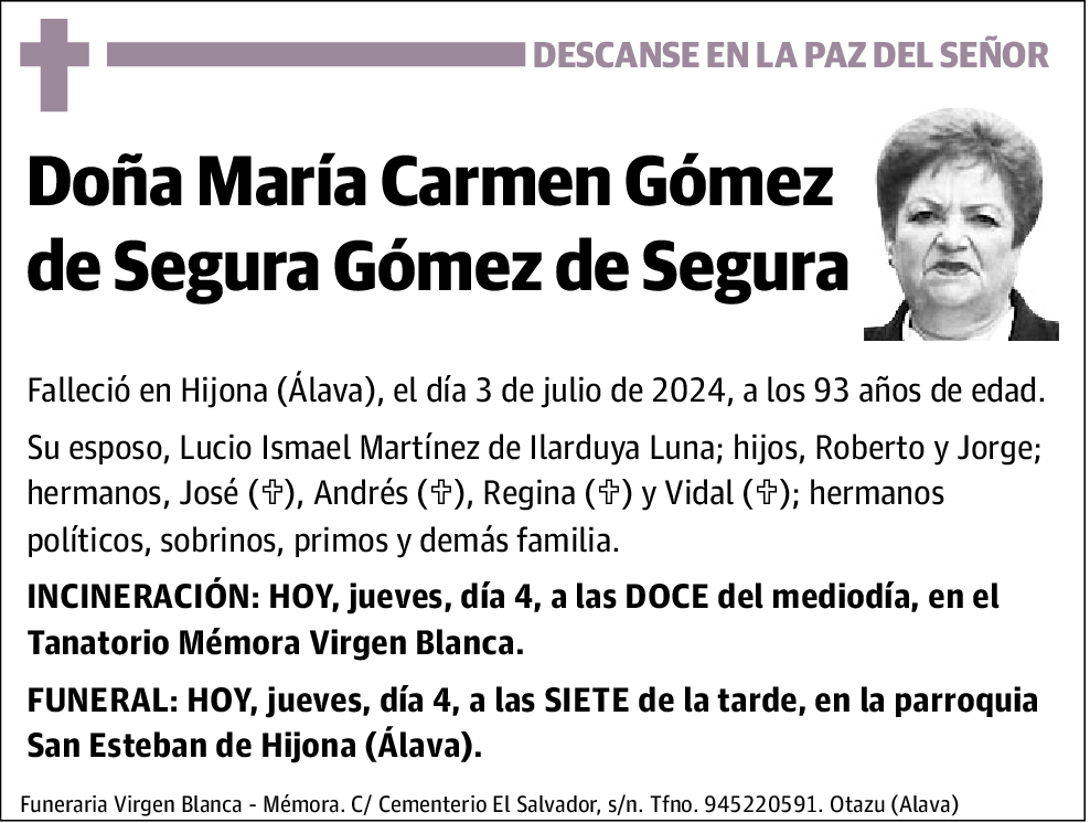 María Carmen Gómez de Segura Gómez de Segura