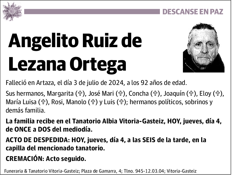 Angelito Ruiz de Lezana Ortega