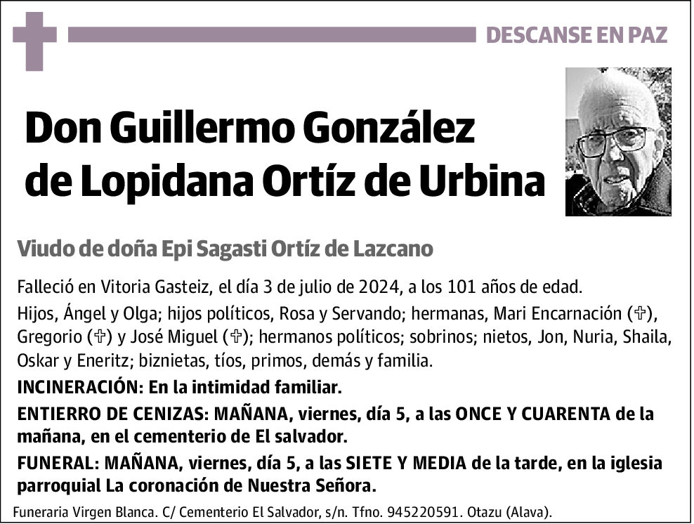 Guillermo González de Lopidana Ortiz de Urbina