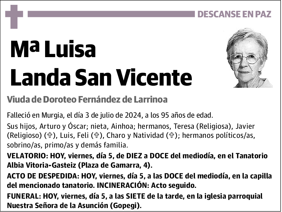 Mª Luisa Landa San Vicente