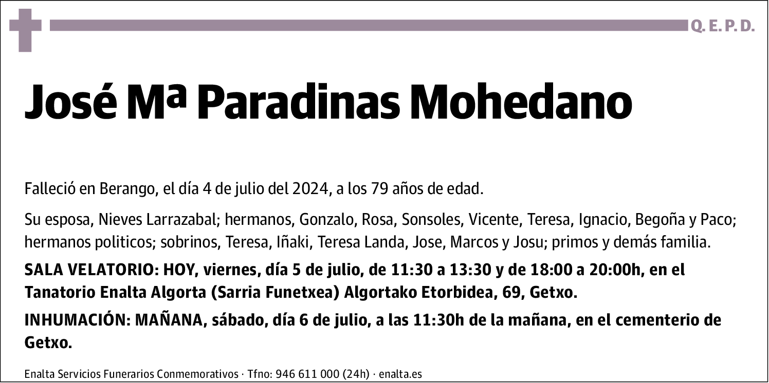 Jose Mª Paradinas Mohedano