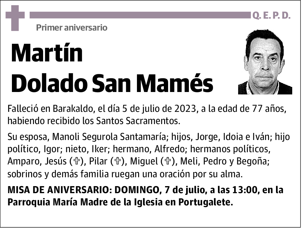 Martín Dolado San Mamés