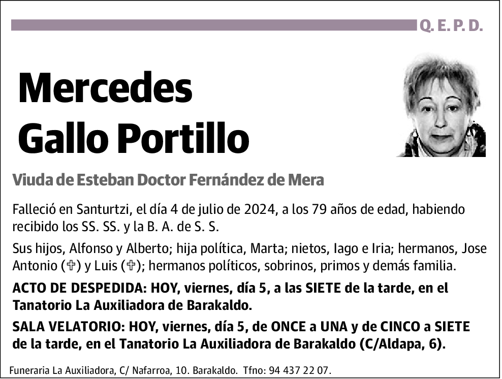 Mercedes Gallo Portillo