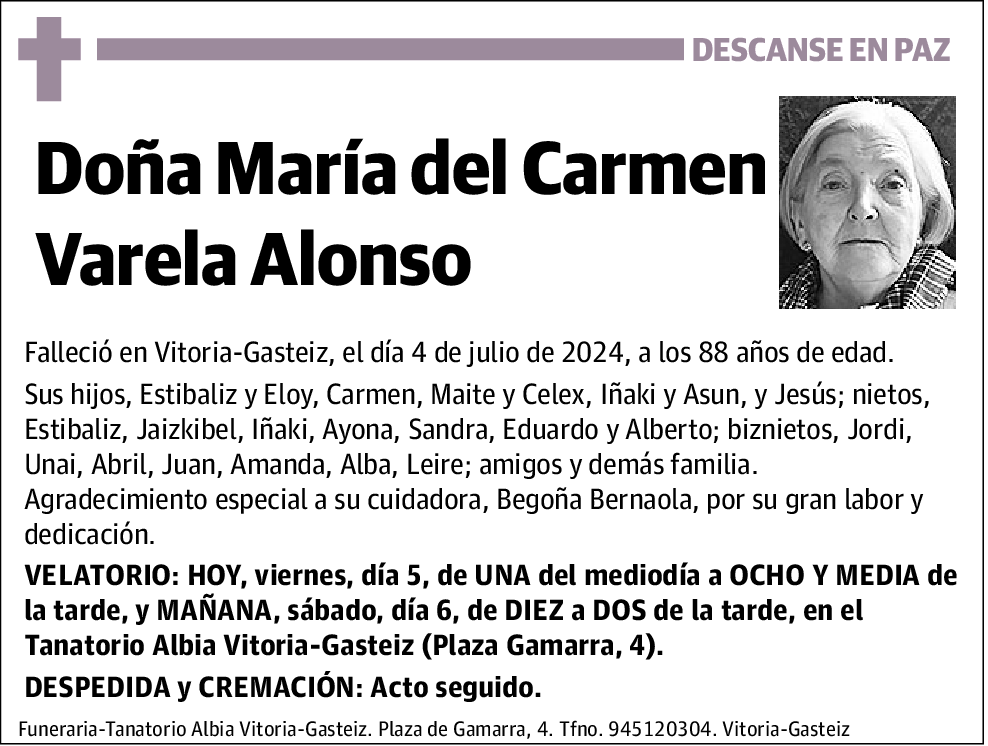 María Del Carmen Varela Alonso
