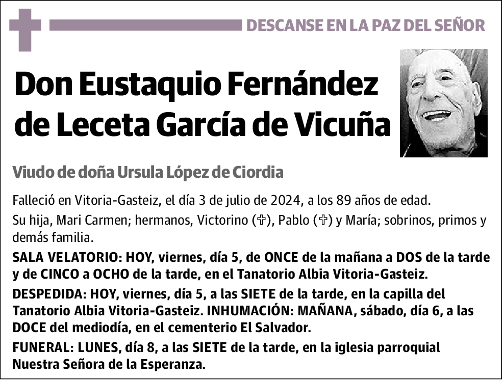 Eustaquio Fernández De Leceta
