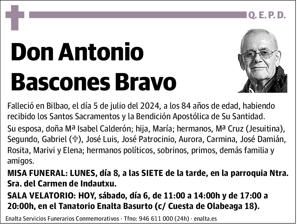 Antonio Bascones Bravo