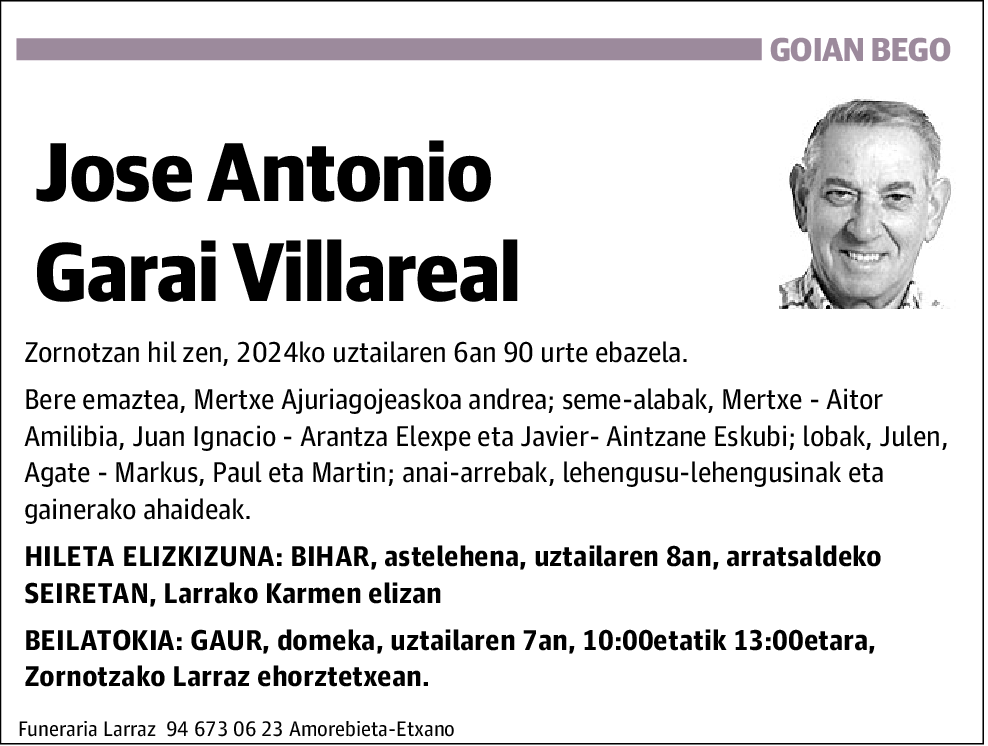 Jose Antonio Garai Villareal