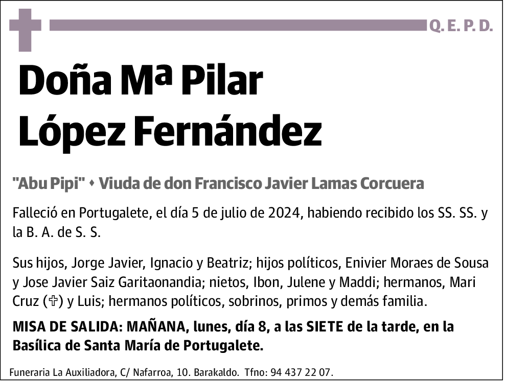 Mª Pilar López Fernández