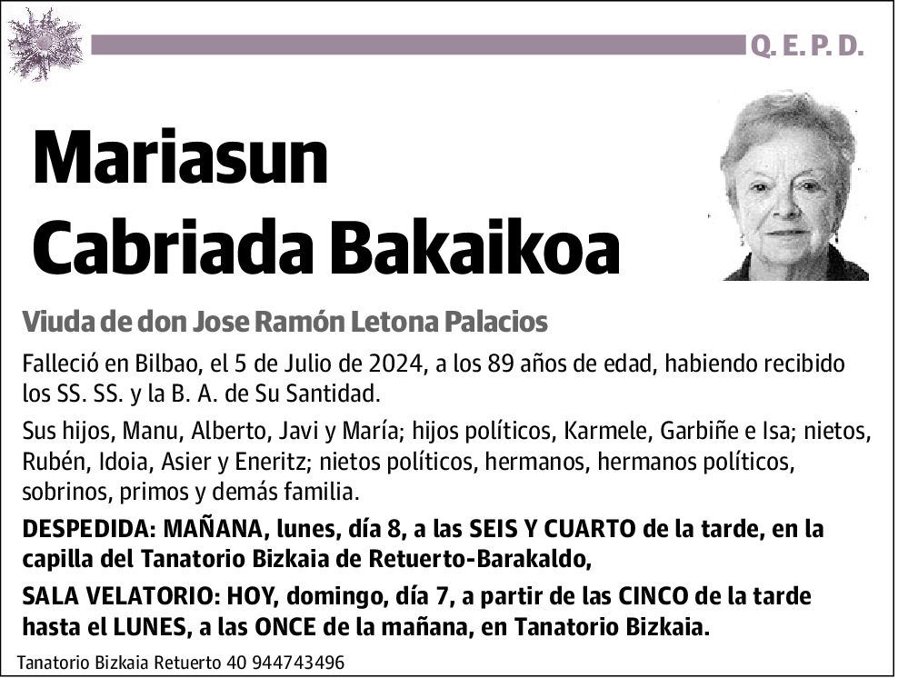 Mariasun Cabriada Bakaikoa