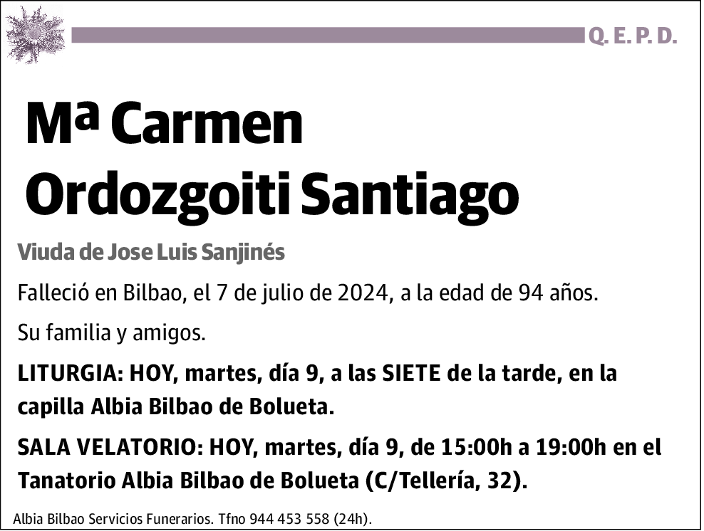 Mª Carmen Ordozgoiti Santiago