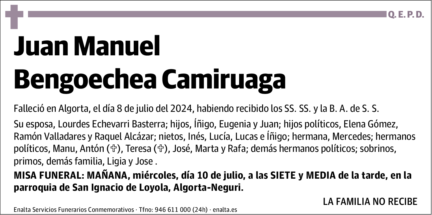 Juan Manuel Bengoechea Camiruaga