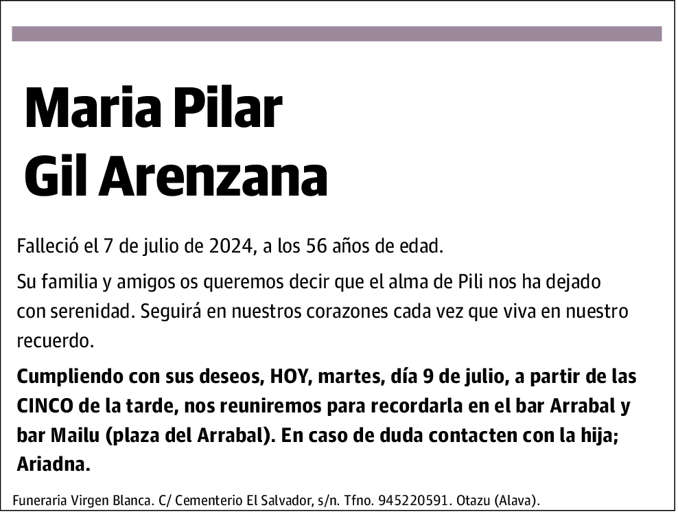 María Pilar Gil Arenaza