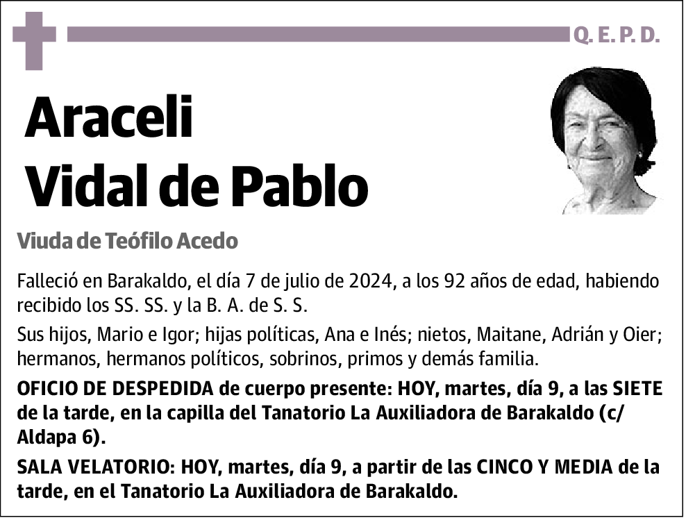 Araceli Vidal de Pablo