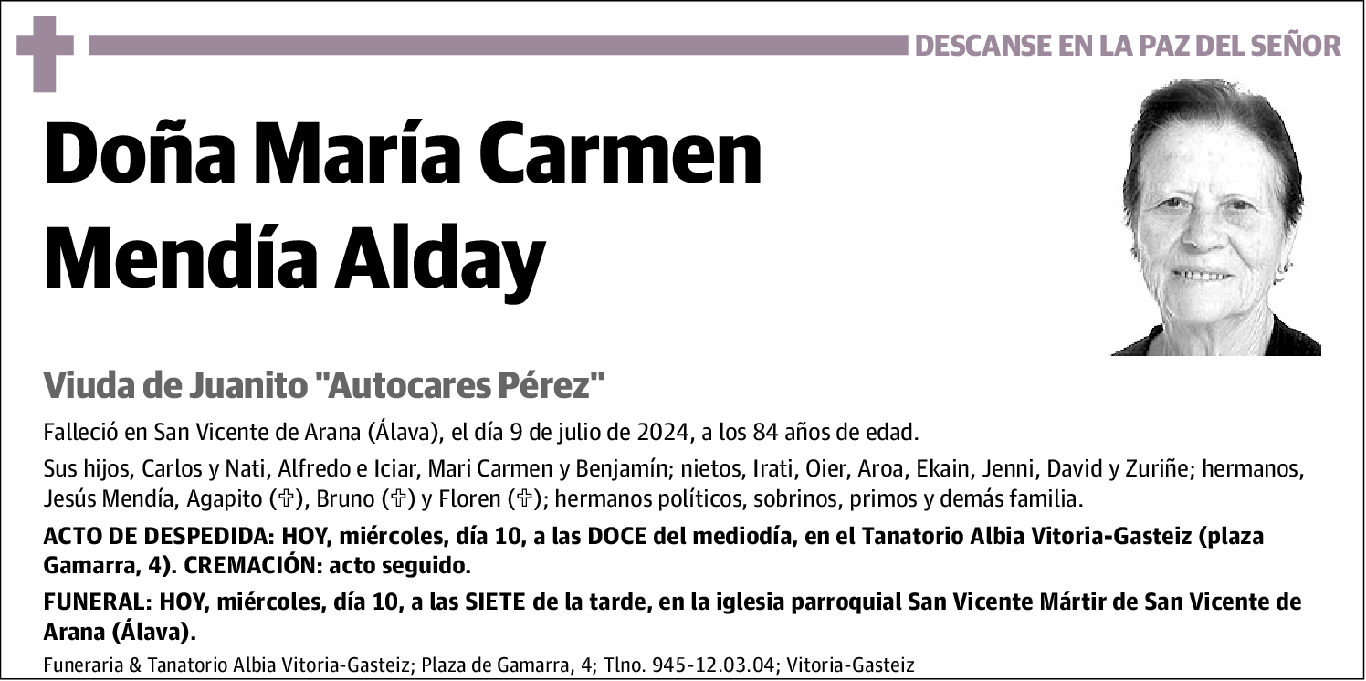 Maria Carmen Mendía Alday