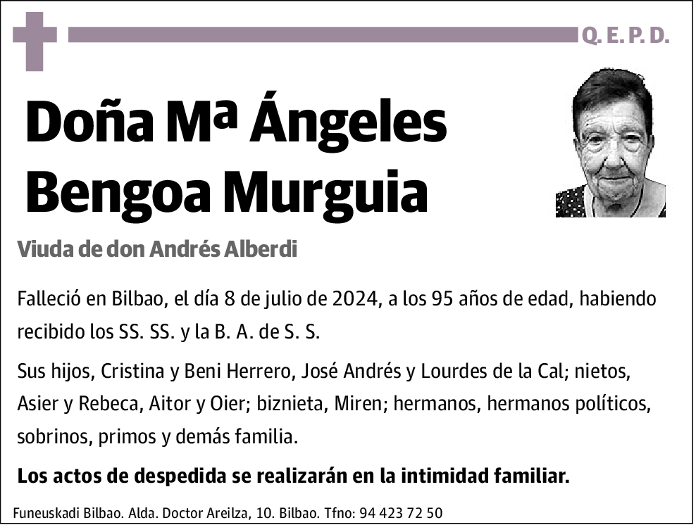 Mª Ángeles Bengoa Murguia