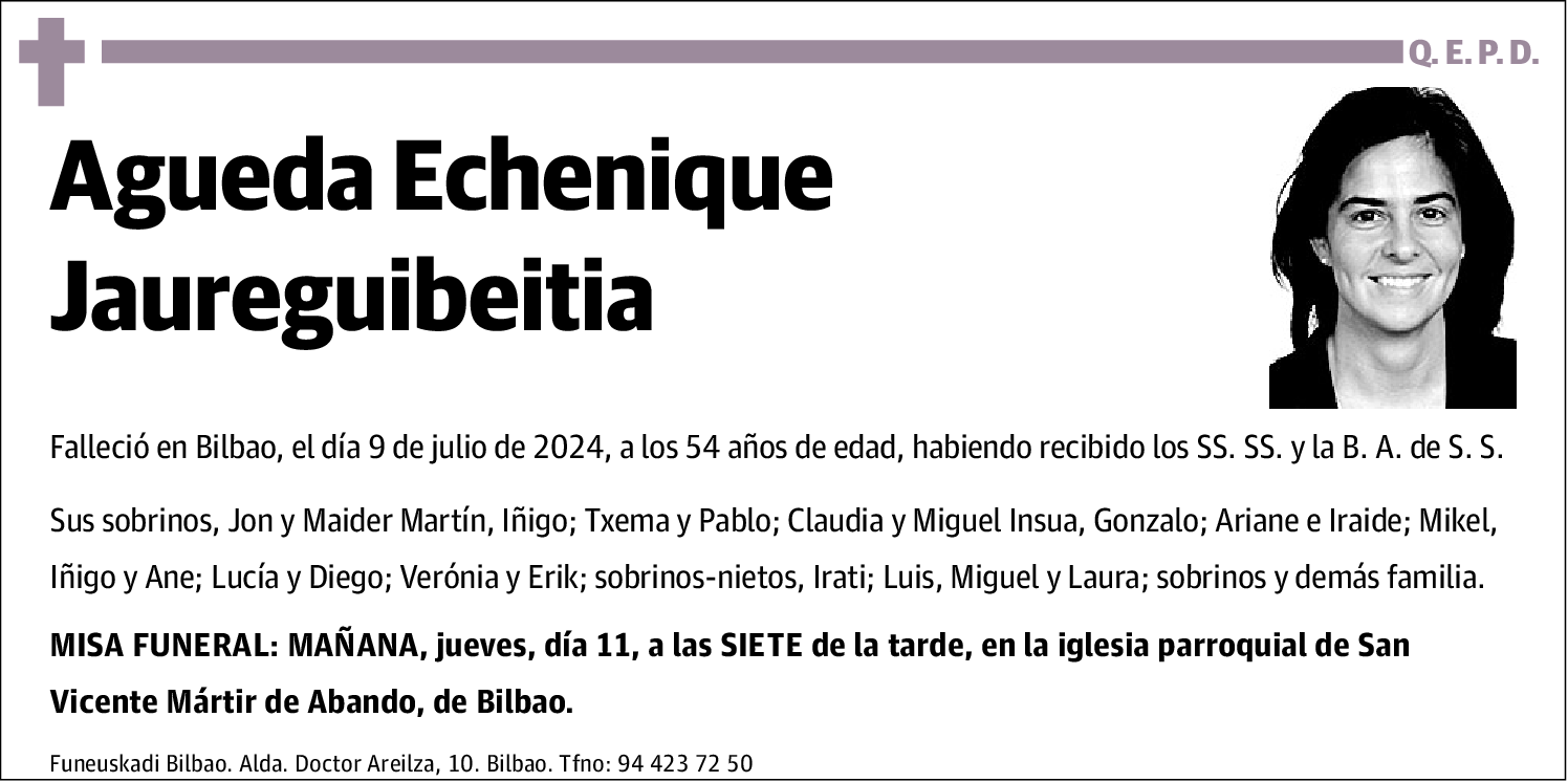 Agueda Echenique Jaureguibeitia