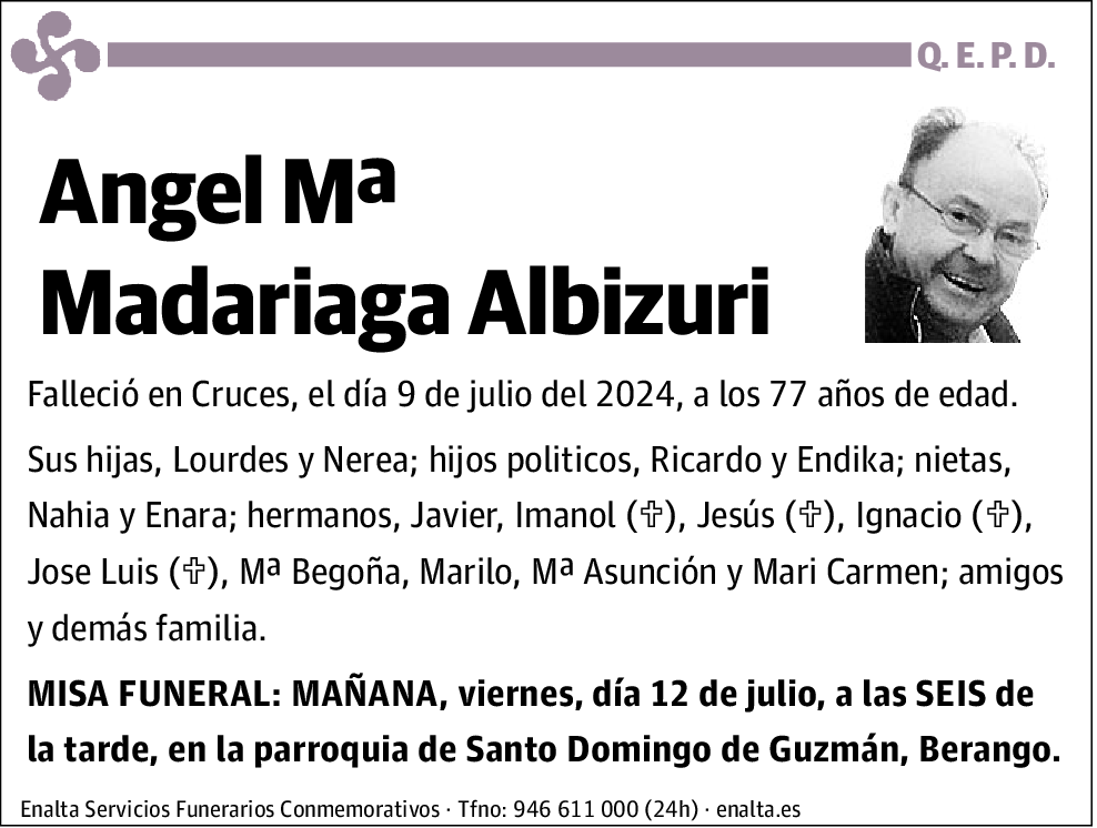 Angel Mª Madariaga Albizuri