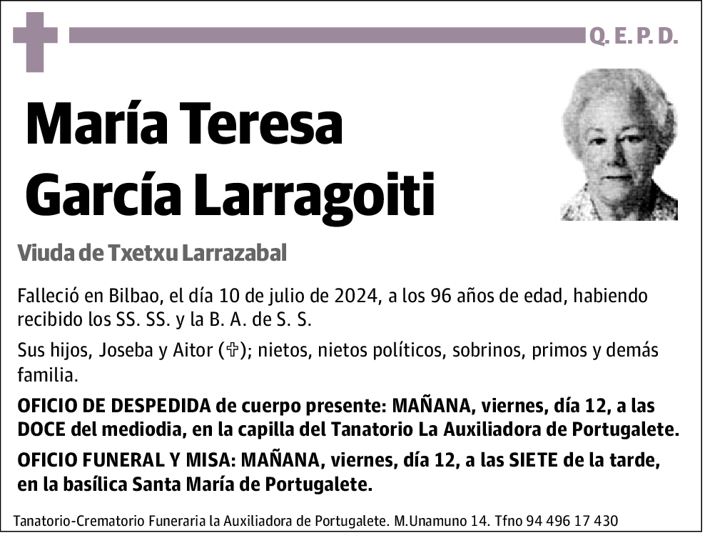 María Teresa García Larragoiti