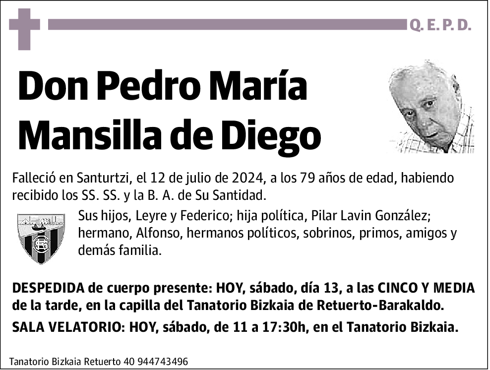 Pedro María Mansilla De Diego