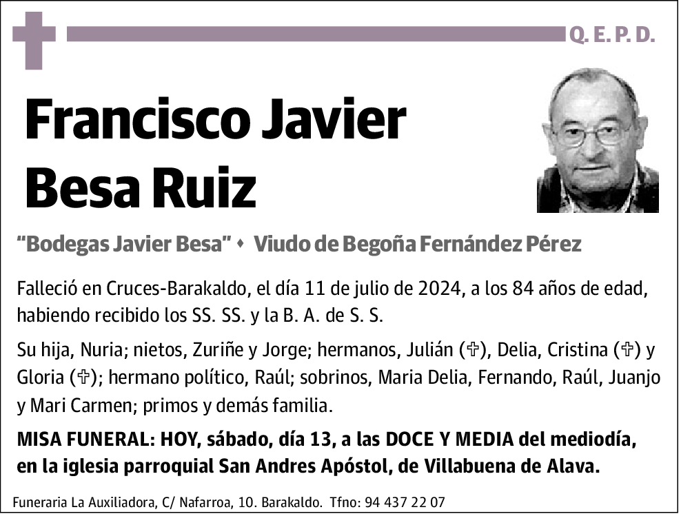 Francisco Javier Besa Ruiz