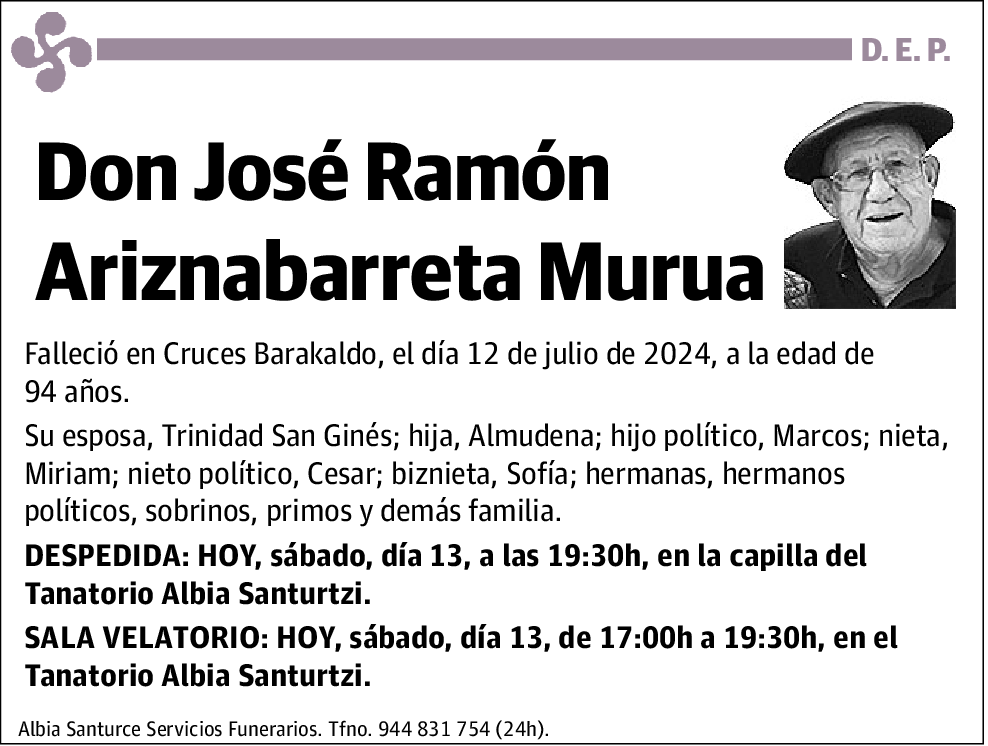 José Ramón Ariznabarreta Murua