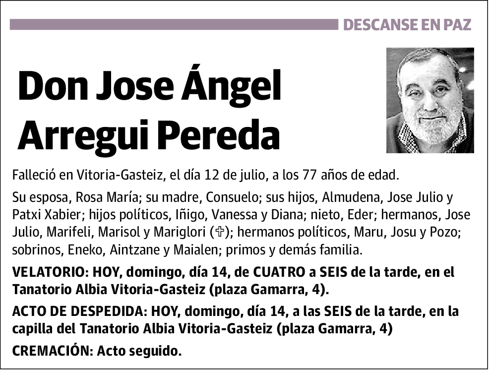 Jose Ángel Arregui Pereda