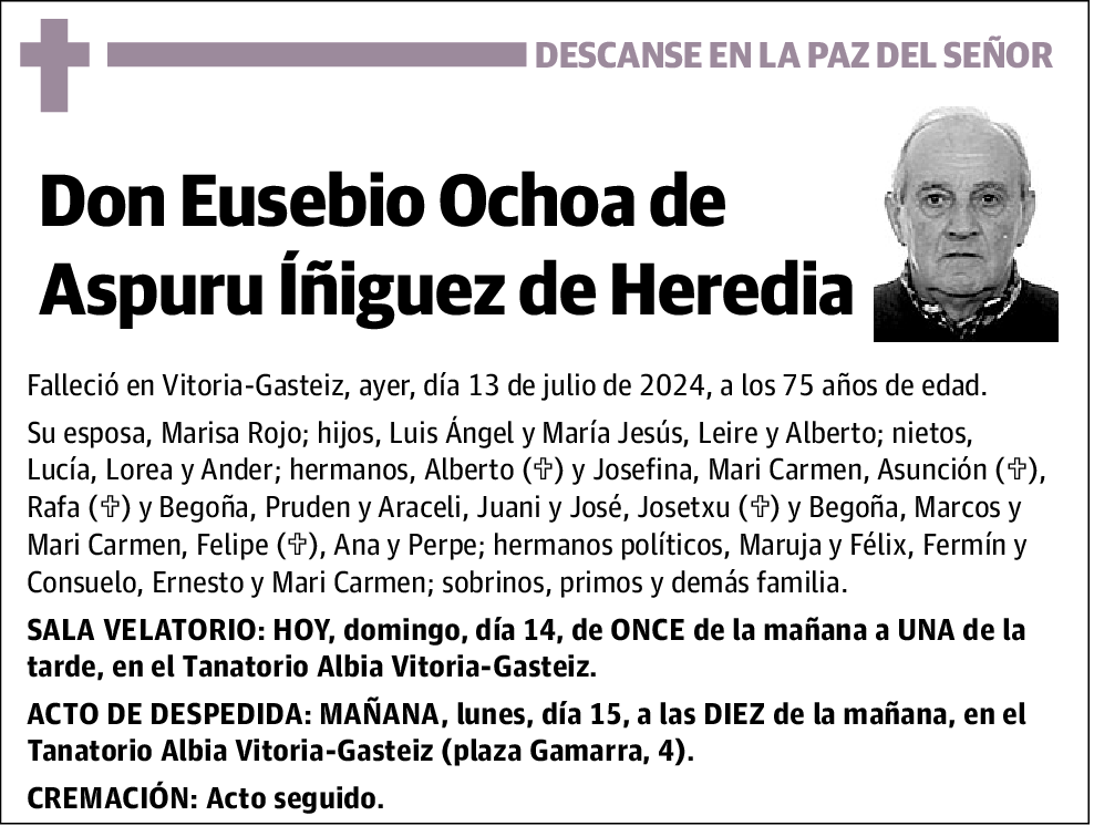 Eusebio Ochoa de Aspuru Íñiguez de Heredia