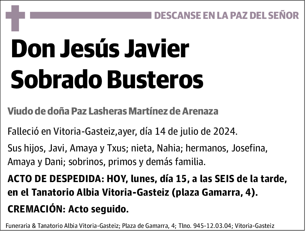 Jesús Javier Sobrado Busteros