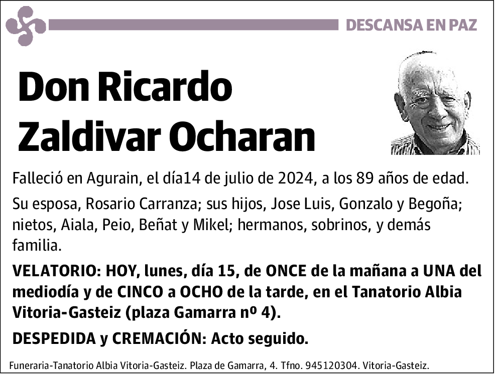 Ricardo Zaldivar Ocharan