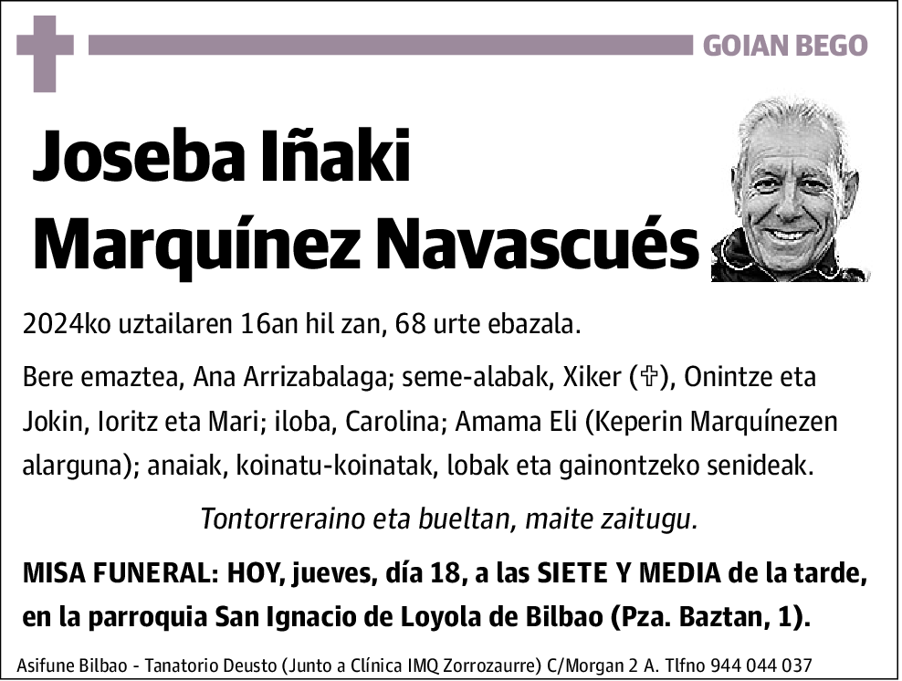 Joseba Iñaki Marquínez Navascués