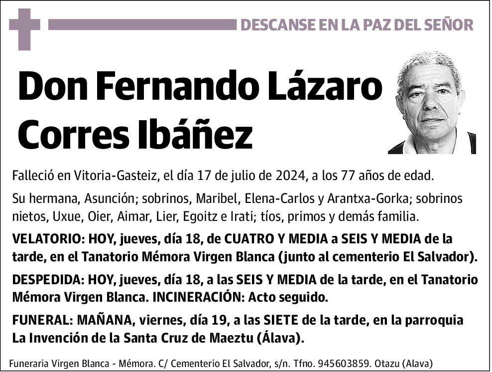 Fernando Lázaro Corres Ibáñez