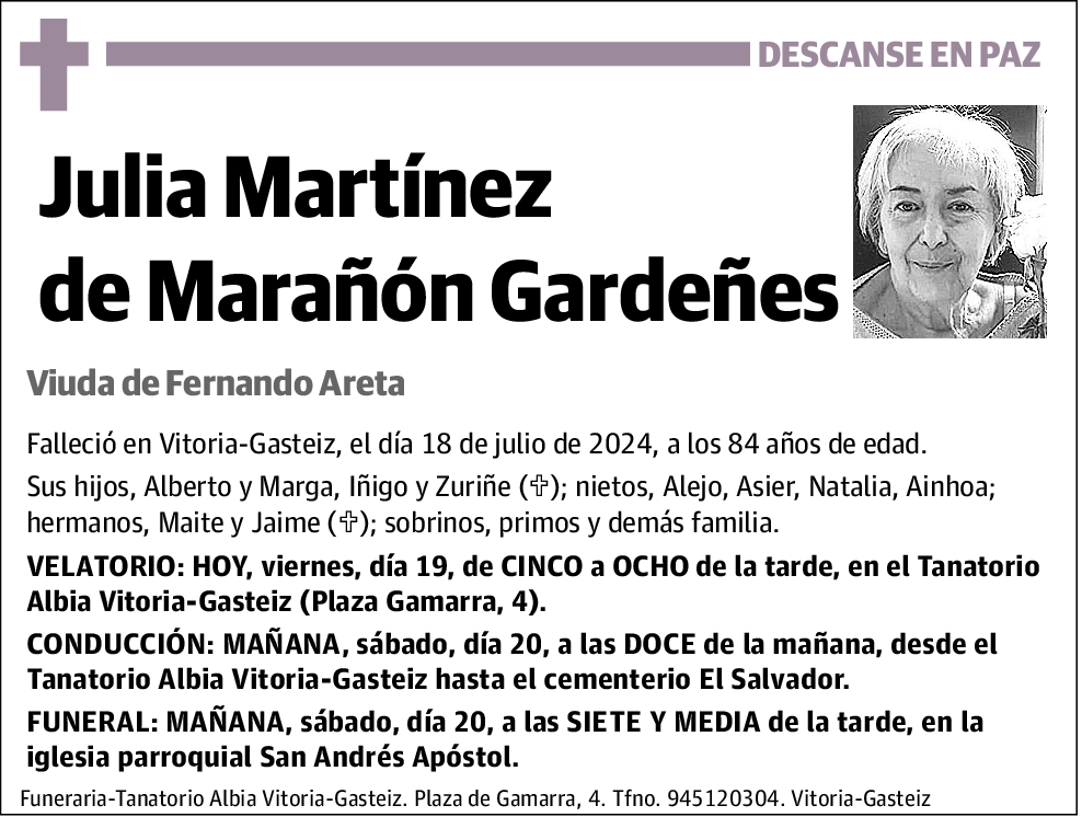 Julia Martínez de Marañón Gardeñes